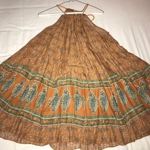 Orange sun dress
